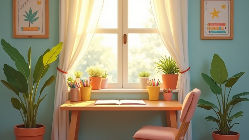 nurturing and focused study space