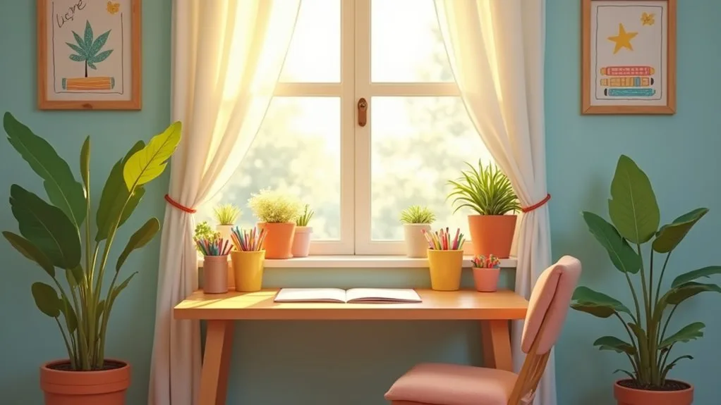 nurturing and focused study space