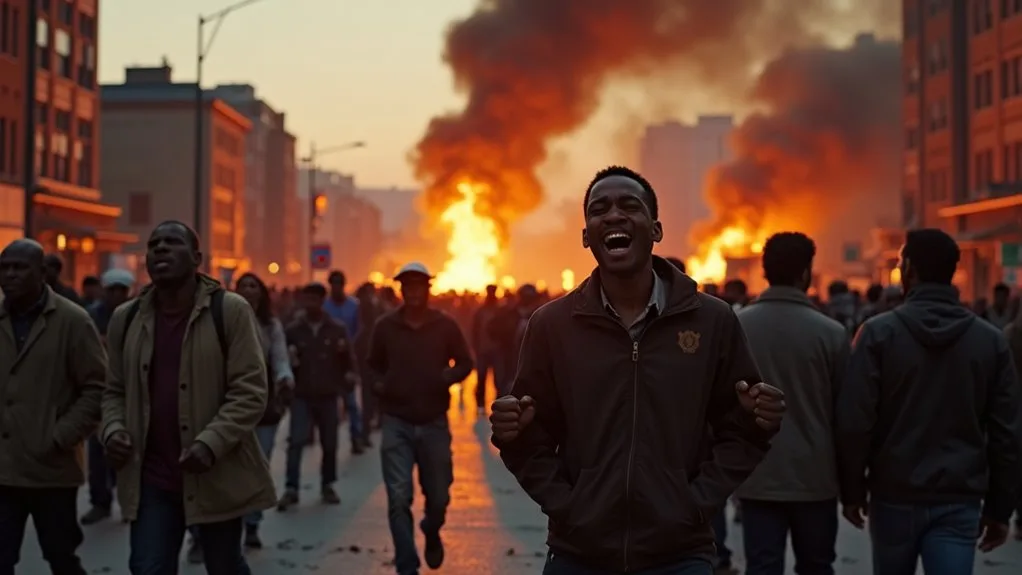 riots ignite after assassination